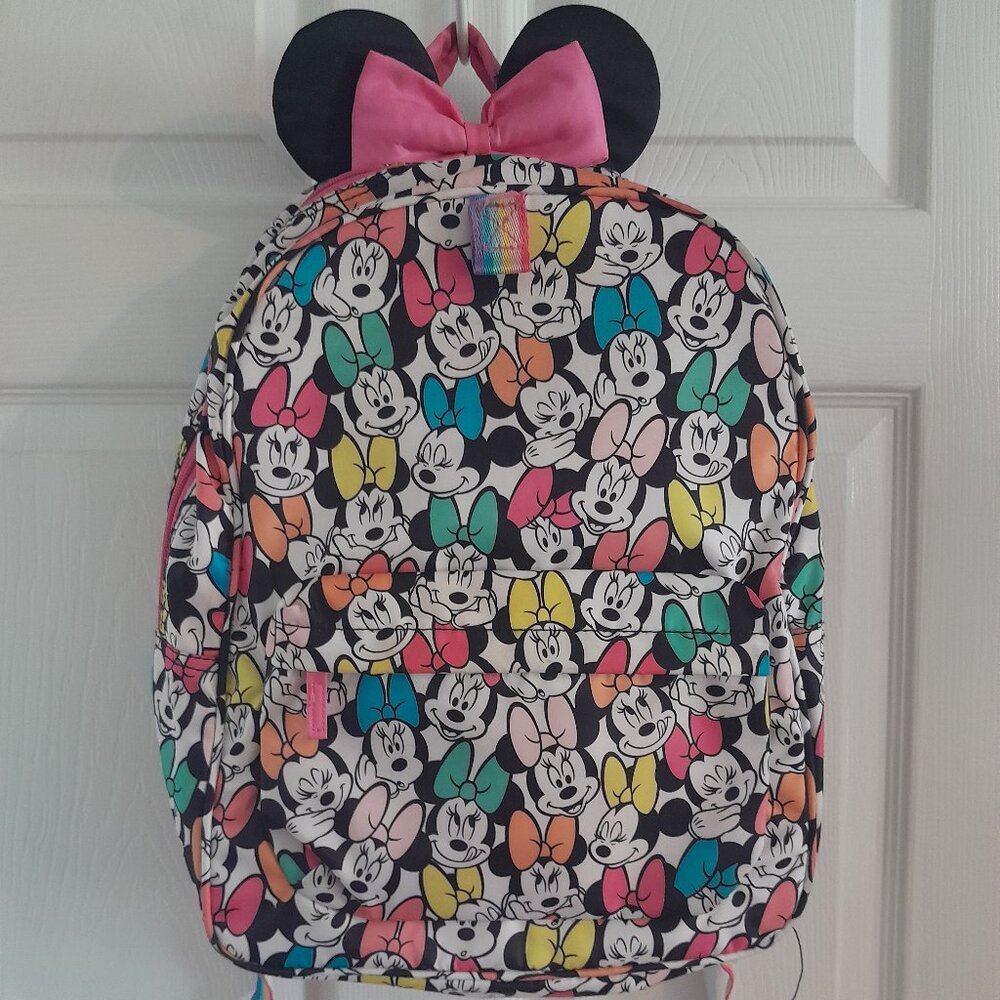 Authentic Disney Minnie Mouse 3D Pink Backpack